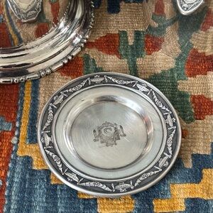 Vintage Silver Plate Coaster “Hotel Statler”